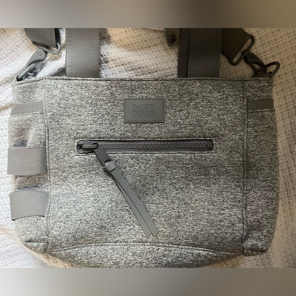 Dagne Dover Wade Small Diaper Bag Tote Heather Grey